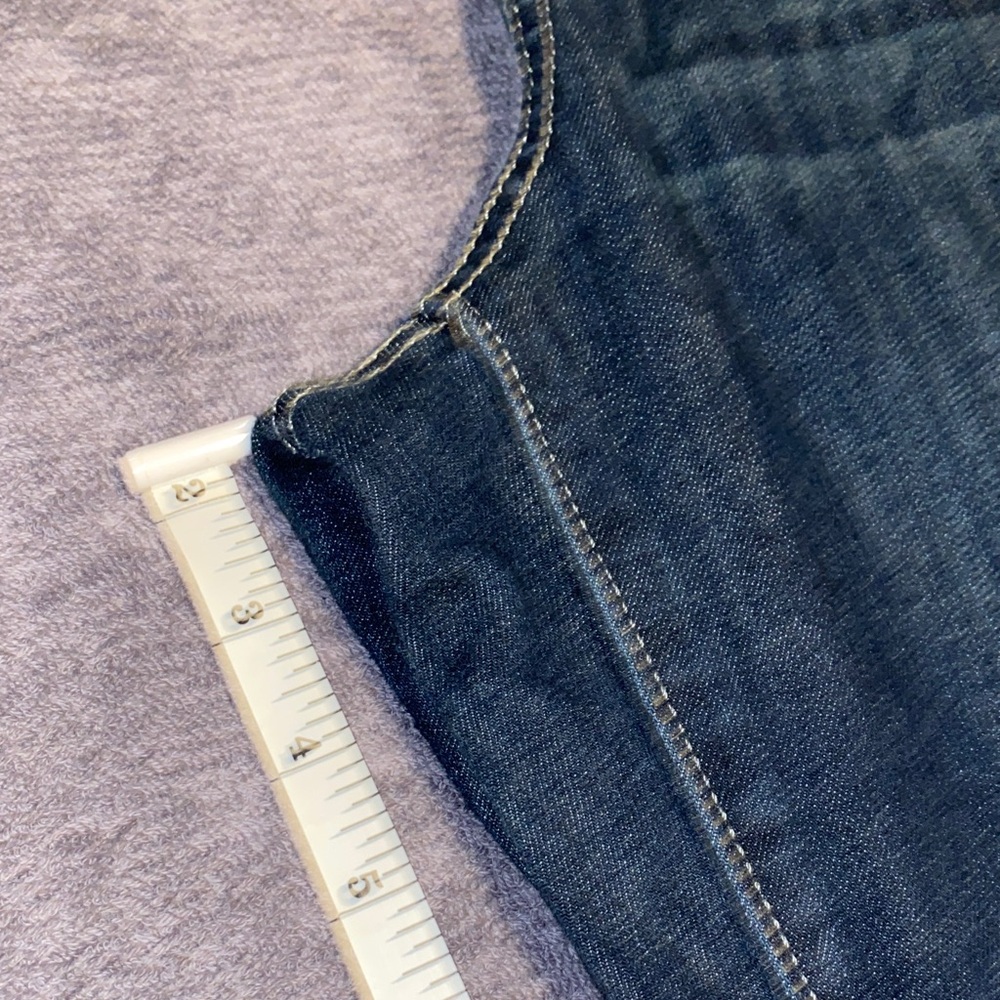 Simply Vera Vera Wang Dark Blue Straight Leg Jeans capris P-41 - Picture 9 of 14